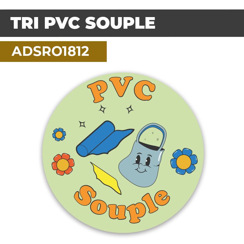 Autocollant TRI PVC SOUPLE | Recyclage et Tri Sélectif