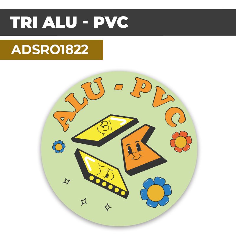 Autocollant TRI ALU PVC | Recyclage et Tri Sélectif