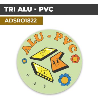 Autocollant TRI ALU PVC | Recyclage et Tri Sélectif
