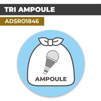 Autocollant TRI AMPOULE | Recyclage et Tri Sélectif