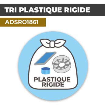 Autocollant TRI PLASTIQUE RIGIDE | Recyclage et Tri Sélectif