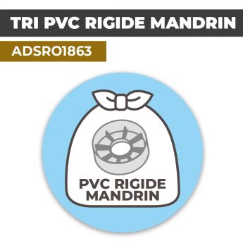 Autocollant TRI PVC RIGIDE RIGIDE MANDRIN | Recyclage et Tri Sélectif