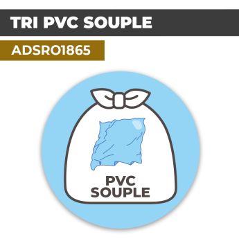 Autocollant TRI PVC SOUPLE | Recyclage et Tri Sélectif