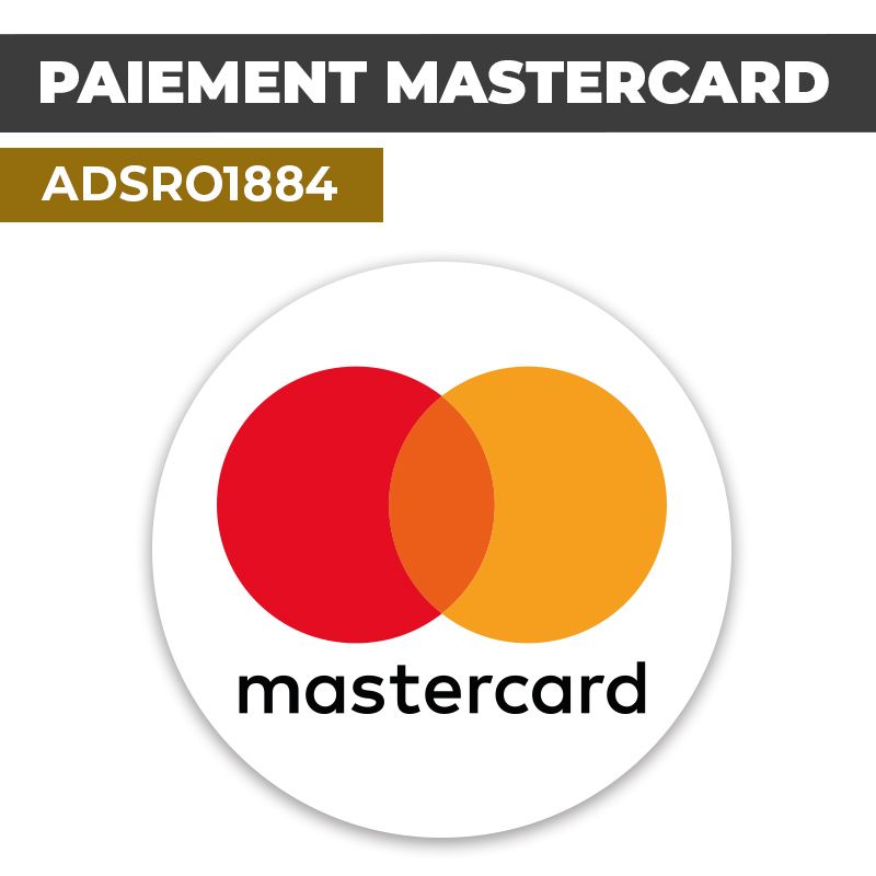 Autocollant PAIEMENT MASTERCARD | Moyens de paiement