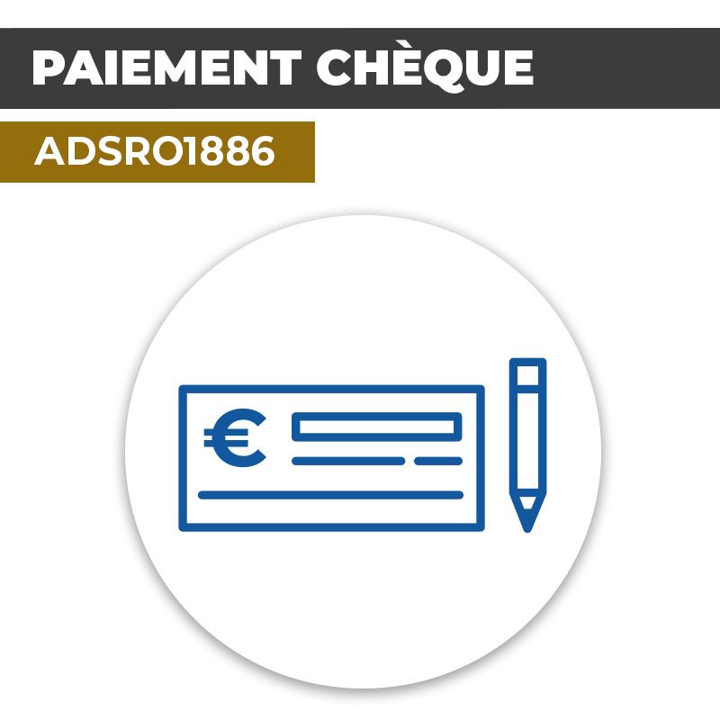 Autocollant PAIEMENT CHÈQUE | Moyens de paiement