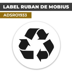 Autocollant LABEL RUBAN DE MÖBIUS | Certifications et Labels