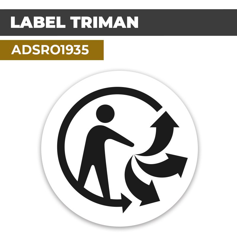 Autocollant LABEL TRIMAN | Certifications et Labels