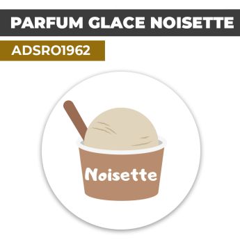 Autocollant PARFUM GLACE NOISETTE | Présentation de produits de restauration