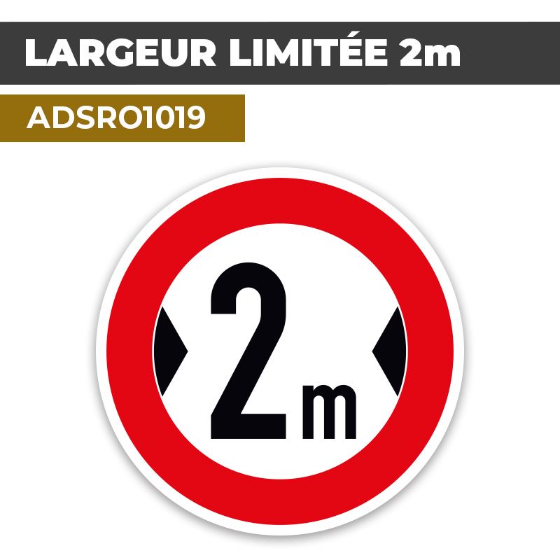 Autocollant | LARGEUR LIMITEE 2m | Format Rond