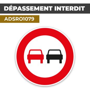 Autocollant | NE PAS DÉPASSER | Format Rond