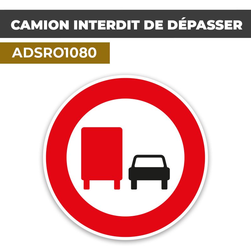Autocollant | NE PAS DÉPASSER | Format Rond