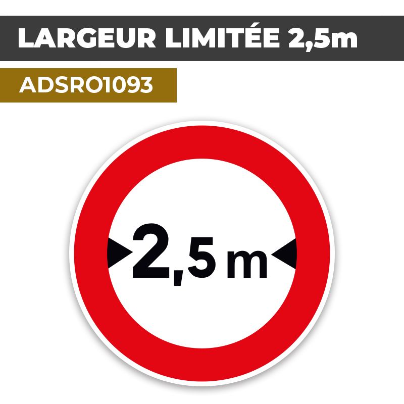 Autocollant | LARGEUR LIMITÉE 2,5m | Format Rond