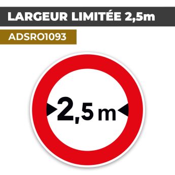 Autocollant | LARGEUR LIMITÉE 2,5m | Format Rond