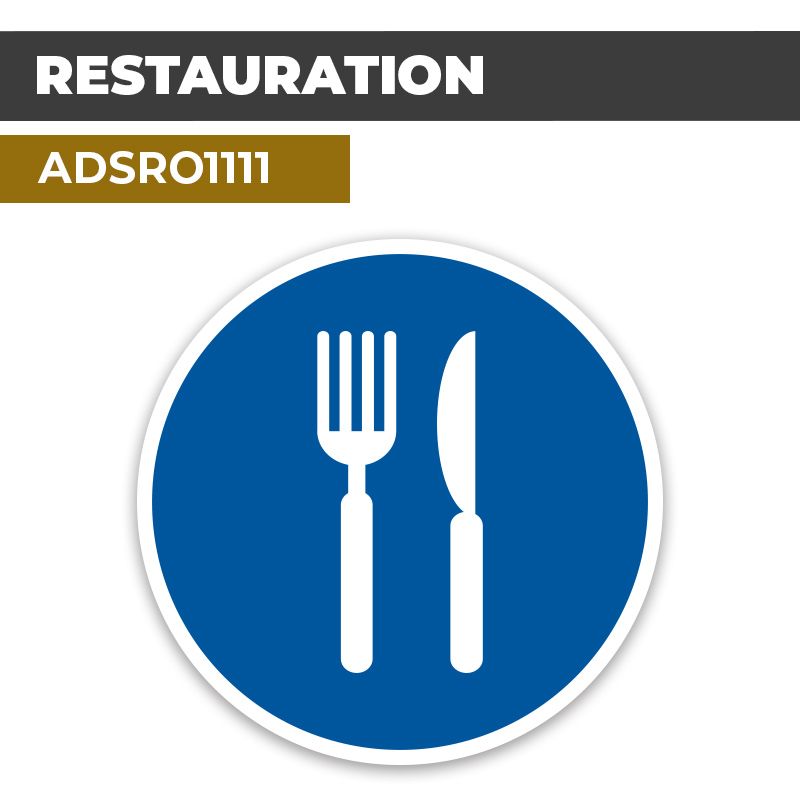 Autocollant | RESTAURATION | Format Rond