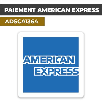 Autocollant PAIEMENT AMERICAN EXPRESS | Moyens de paiement