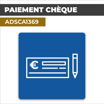 Autocollant PAIEMENT CHÈQUE | Moyens de paiement