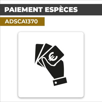 Autocollant PAIEMENT ESPÈCES | Moyens de paiement