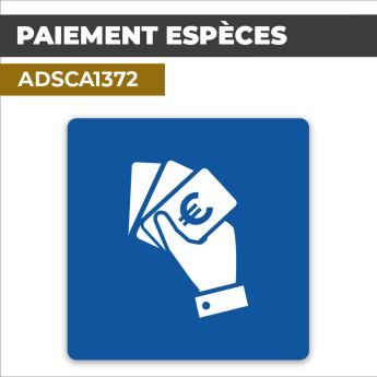 Autocollant PAIEMENT ESPÈCES | Moyens de paiement