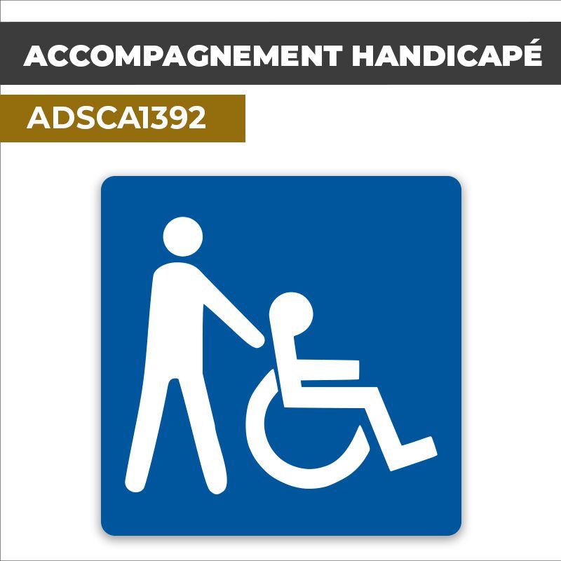Autocollant ACCOMPAGNEMENT HANDICAPE | Handicap et PMR