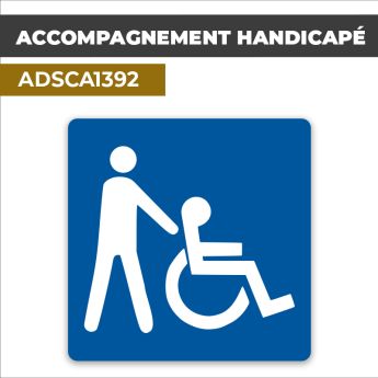 Autocollant ACCOMPAGNEMENT HANDICAPE | Handicap et PMR