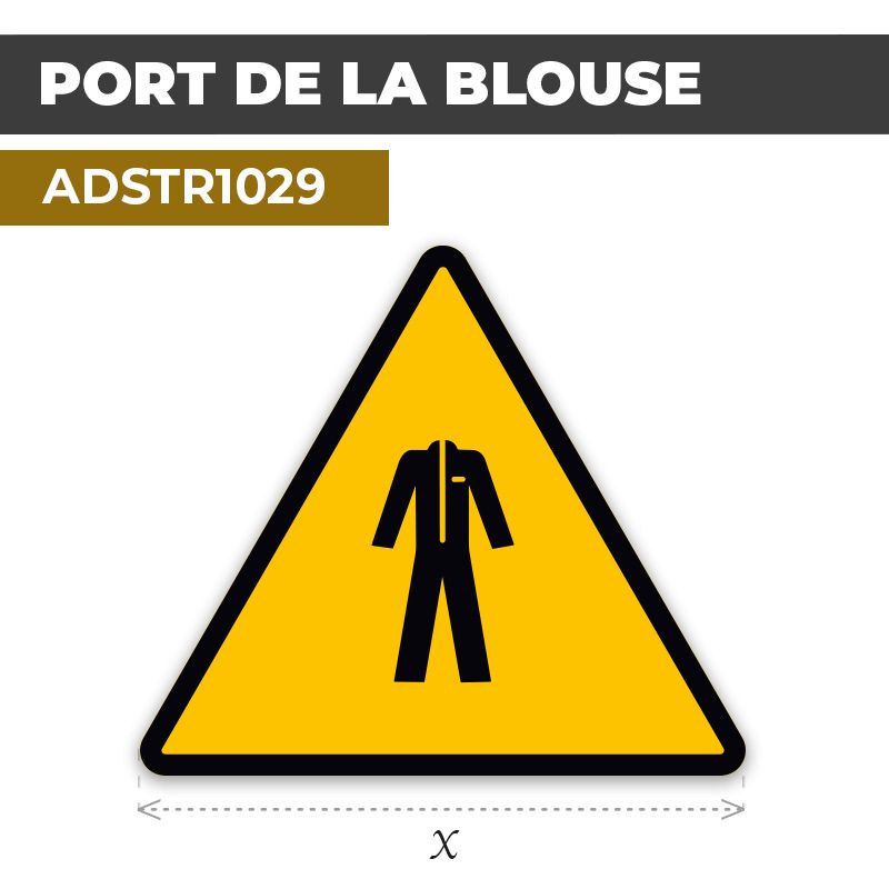 Autocollant | PORT DE LA BLOUSE | Format Triangle