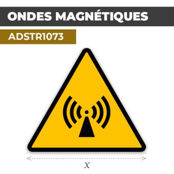 Autocollant | ONDES MAGNÉTIQUES | Format Triangle