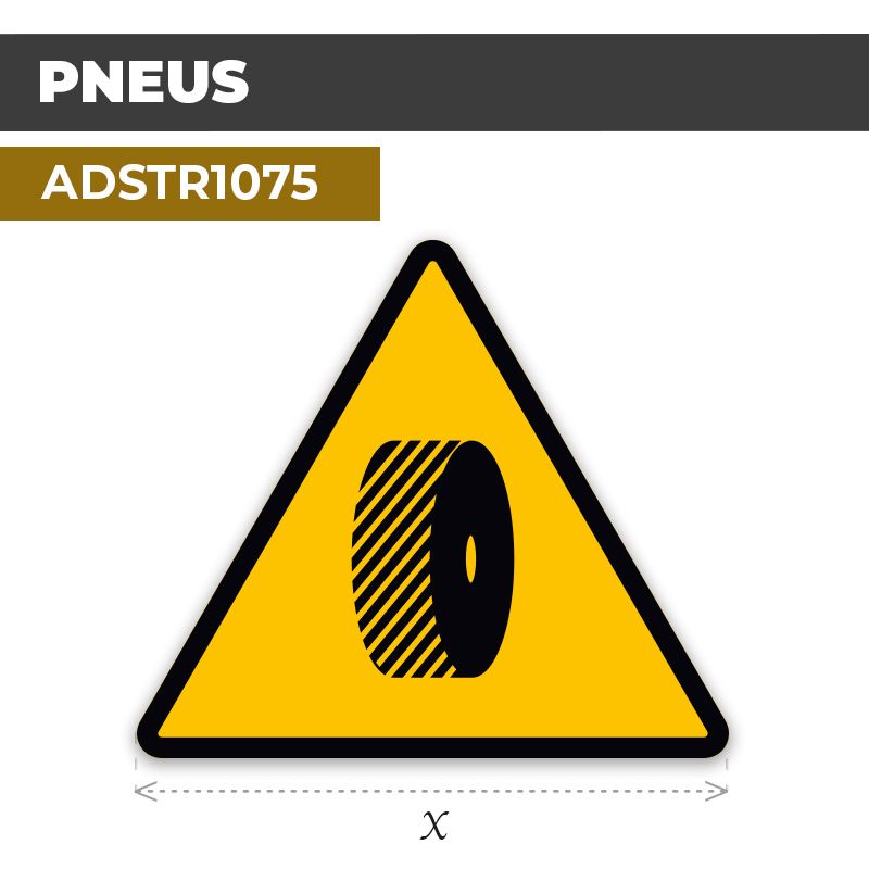 Autocollant | PNEU | Format Triangle