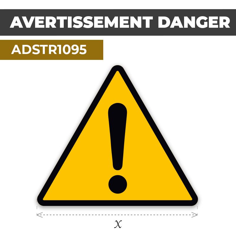 Autocollant | AVERTISSEMENT DANGER | Industrie