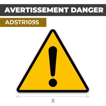 Autocollant | AVERTISSEMENT DANGER | Industrie