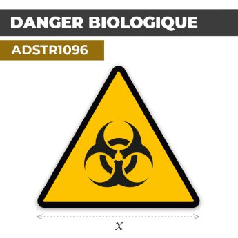 Autocollant | DANGER BIOLOGIQUE | Industrie