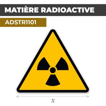 Autocollant | MATIÈRE RADIOACTIVE | Produits dangereux