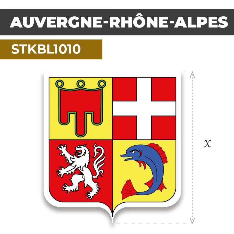 Sticker | RÉGION AUVERGNE RHÔNE ALPES | Blason