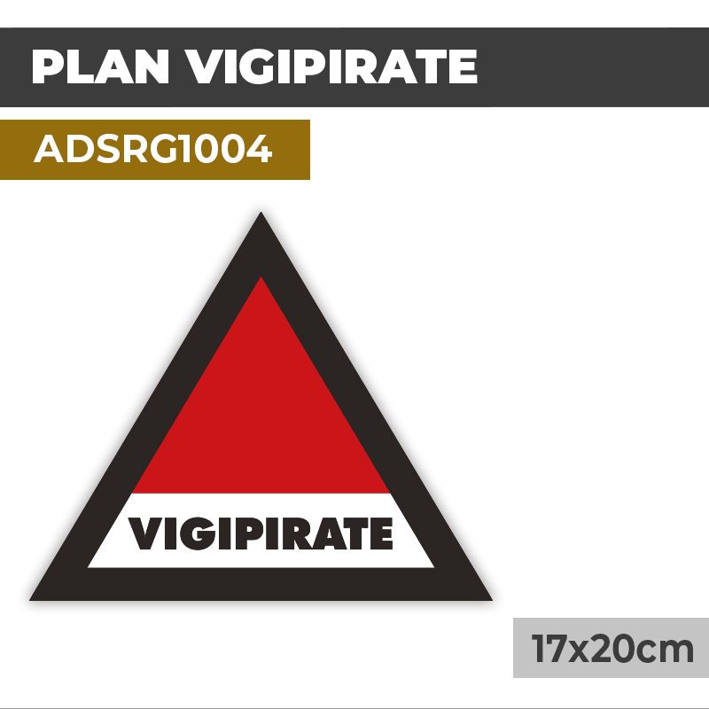 Autocollant PLAN VIGIPIRATE | Réglementaire