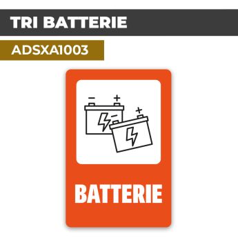 Autocollant TRI BATTERIE | Tri Sélectif et Recyclage