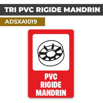 Autocollant TRI PVC RIGIDE MANDRIN | Tri Sélectif et Recyclage