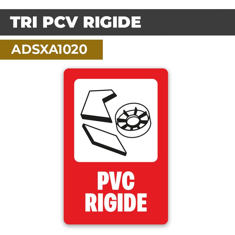 Autocollant TRI PVC RIGIDE | Tri Sélectif et Recyclage