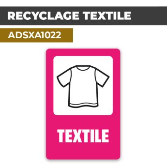 Autocollant RECYCLAGE TEXTILE | Tri Sélectif et Recyclage