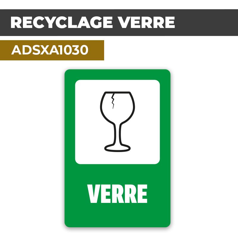 Autocollant RECYCLAGE VERRE | Tri Sélectif et Recyclage