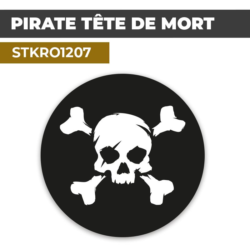 Sticker | PIRATE TÊTE DE MORT | Drapeau Pirate