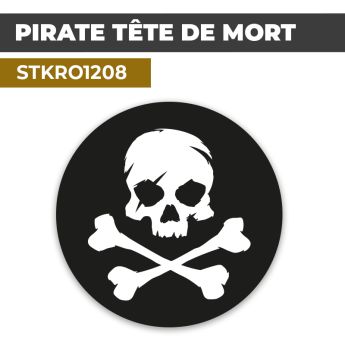 Sticker | PIRATE TÊTE DE MORT | Drapeau Pirate