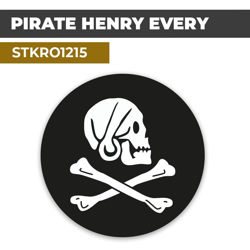 Sticker | PIRATE HENRY EVERY | Drapeau Pirate