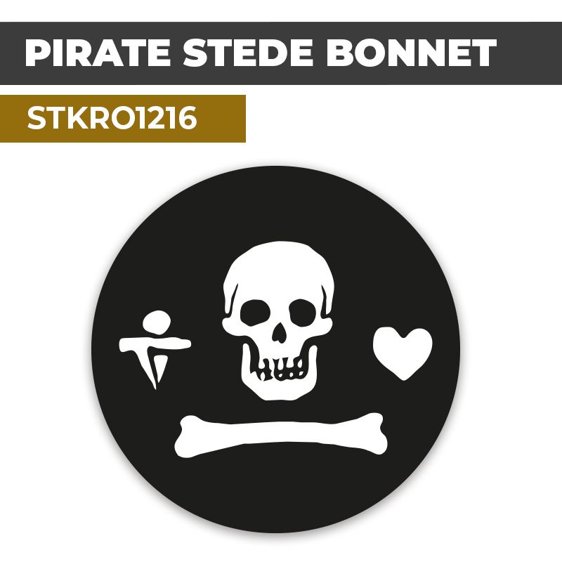 Sticker | PIRATE STEDE BONNET | Drapeau Pirate