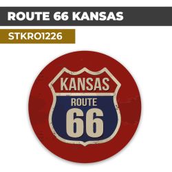 Sticker | ROUTE 66 KANSAS | Pop-Culture