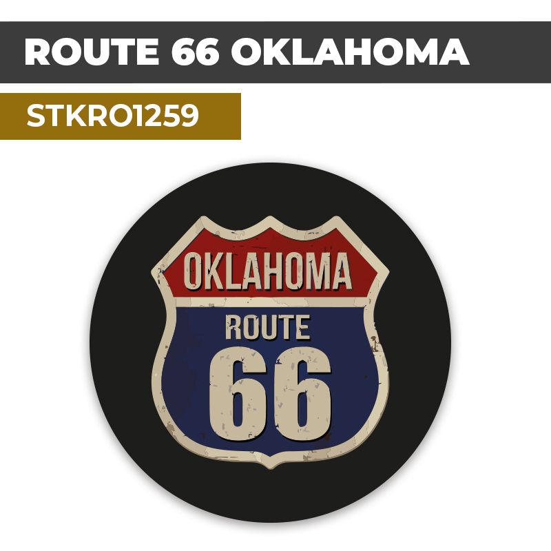 Sticker | ROUTE 66 OKLAHOMA | Pop-Culture