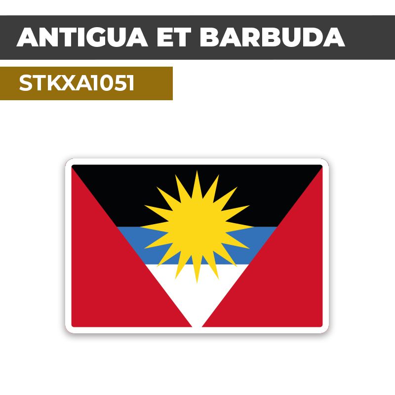 Sticker ANTIGUA ET BARBUDA | Drapeaux Pays