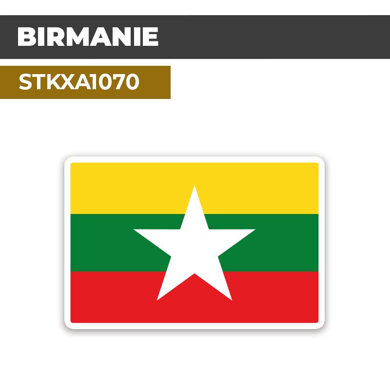 Sticker BIRMANIE | Drapeaux Pays