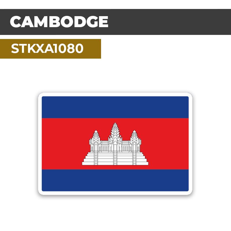 Sticker CAMBODGE | Drapeaux Pays