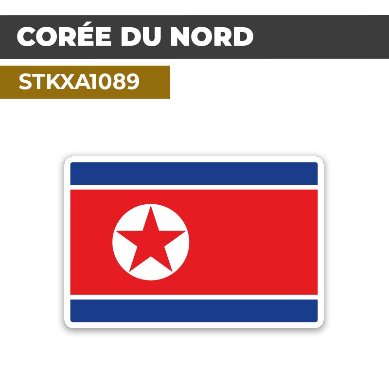 Sticker CORÉE DU NORD | Drapeaux Pays