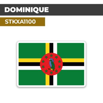 Sticker DOMINIQUE | Drapeaux Pays