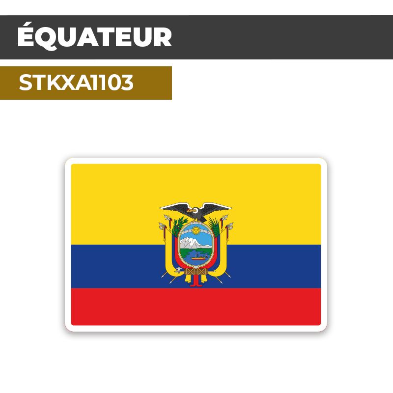 Sticker ÉQUATEUR | Drapeaux Pays